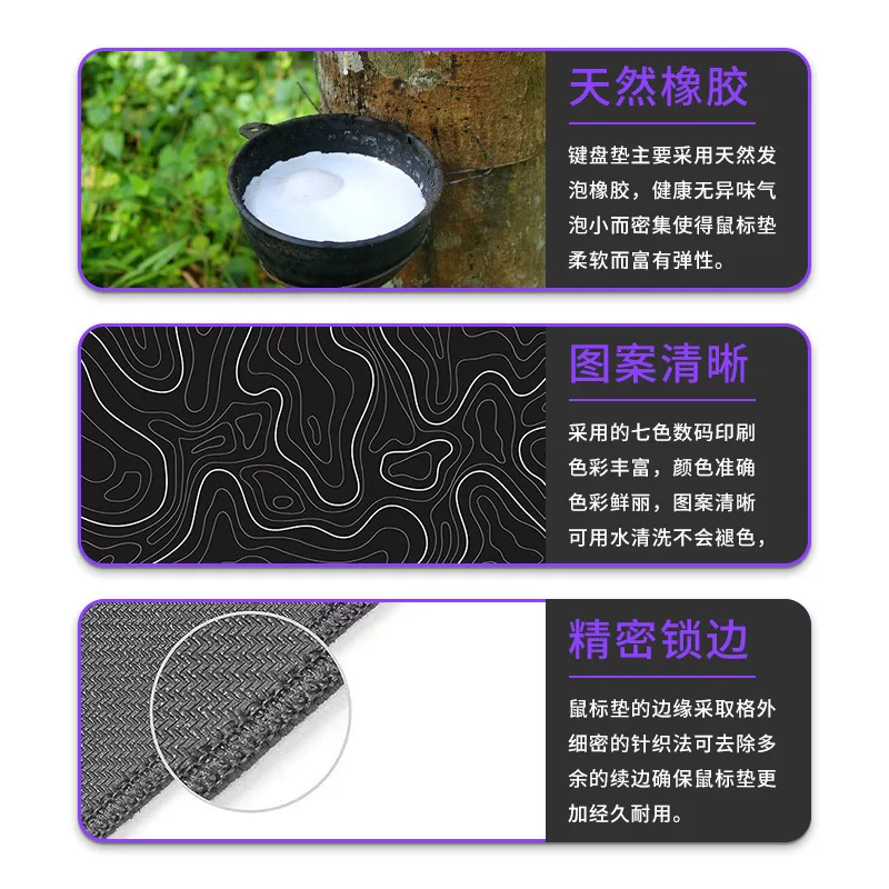 데스크 매트 블랙 앤 화이트 스트라타 리퀴드 마우스패드 대형 추상 무늬 마우스 패드 게이밍 데스크매트 잠금 가장자리가 있는 사무실용 논슬립 카펫