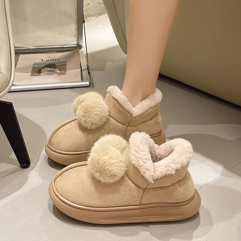 

Белые ботильоны-Женская обувь на плоской подошве, женская обувь с круглым носком, сабо на платформе, зимняя обувь, австралийская низкая резиновая обувь 2023