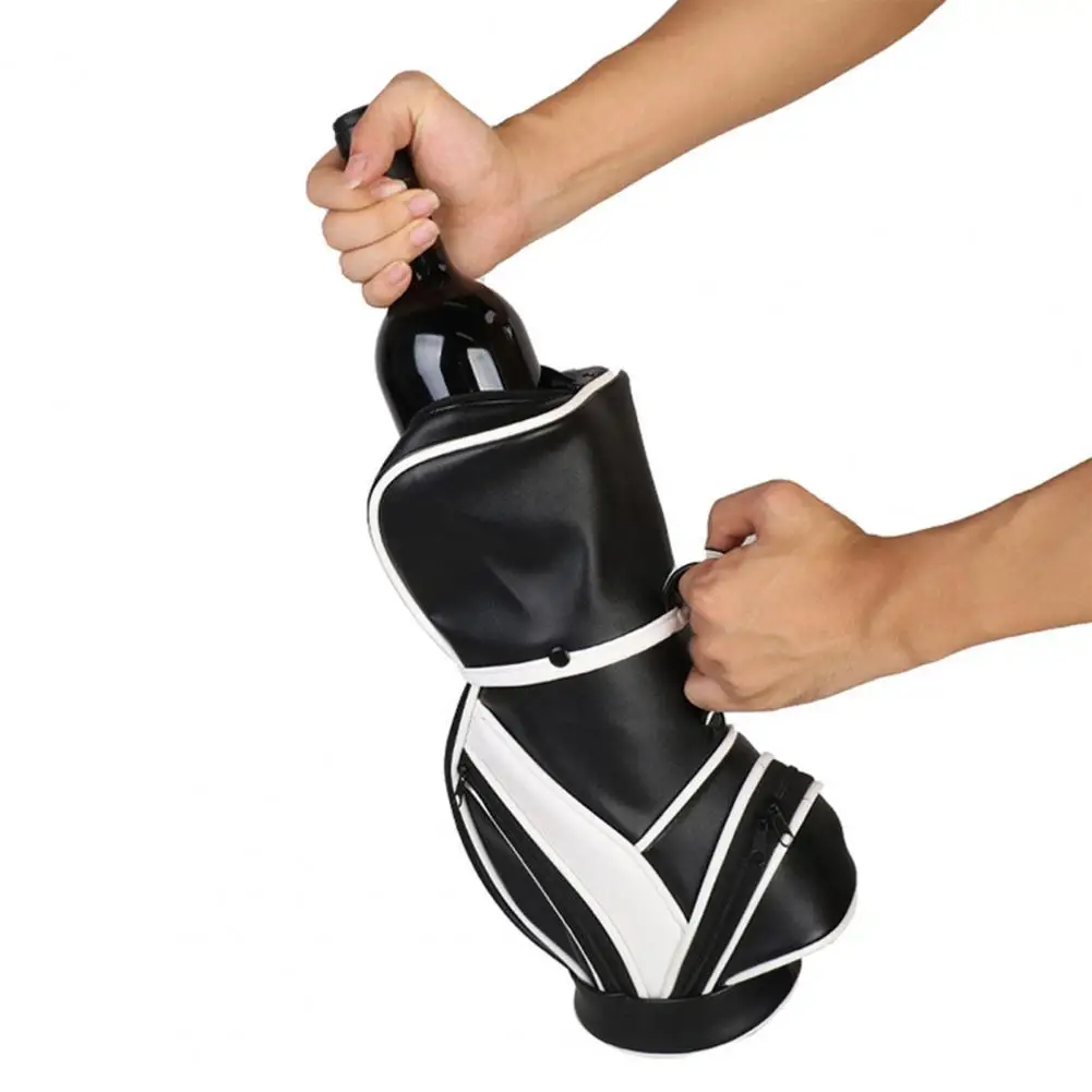 Wine Bag Single Bottle Carrier Tote Golf Wine Cooler Insulated Travel Cooler Bag for Golfer And Wine Lovers 2