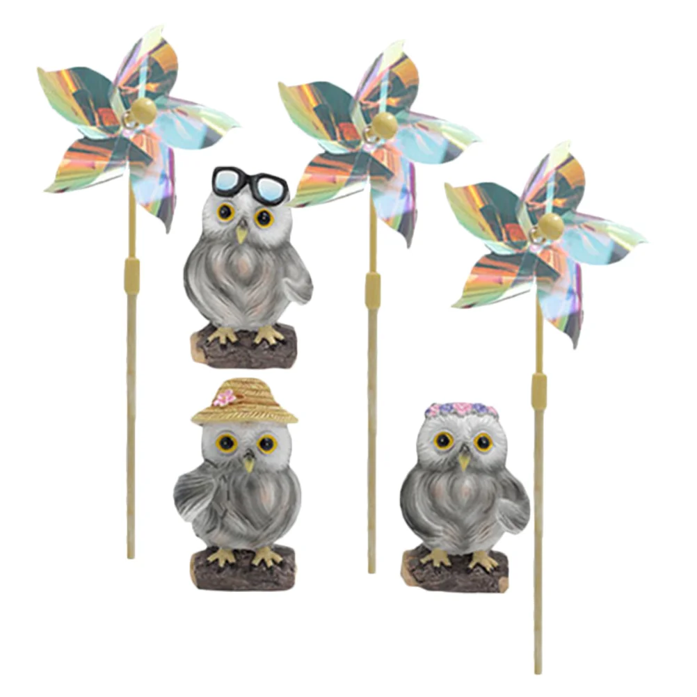 

Ветряная мельница в виде совы, 3 набора