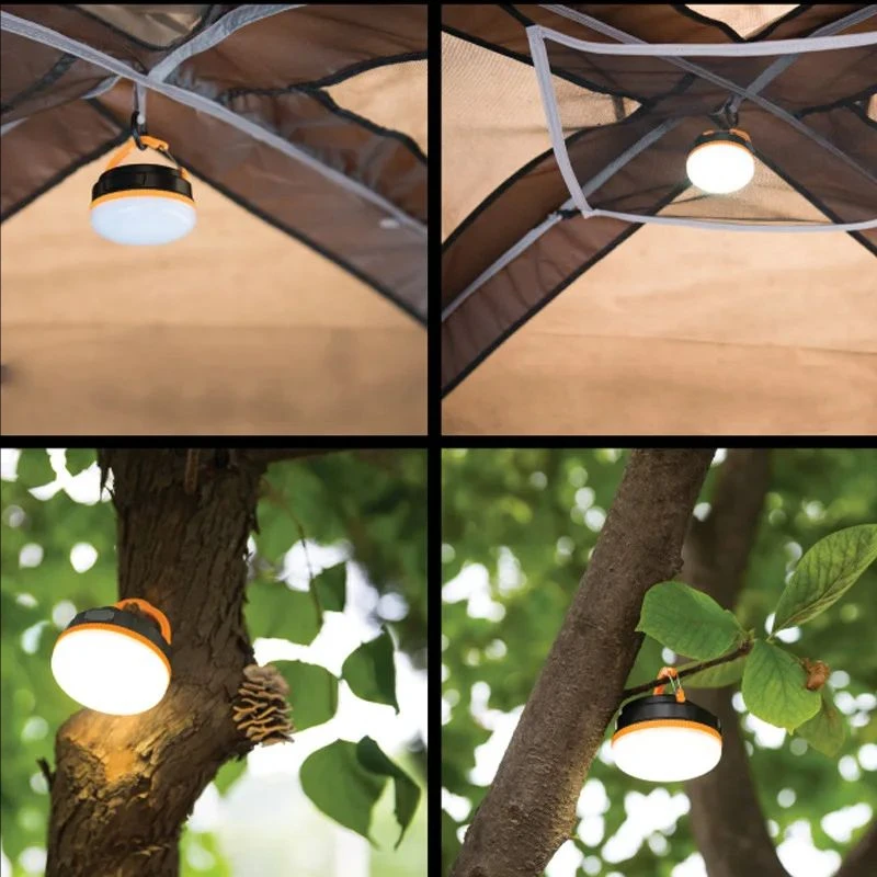 USB Rechargeable Portable Camping Tent Light 3 Modes Waterproof Outdoor Tent Lam