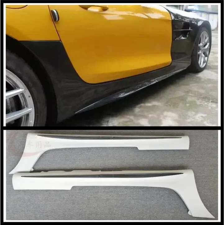

Replace Carbon Fiber Side Extension Body Skirts Kit Lip Cover For Mercedes Benz AMG GT GTS GTC GTR Coupe 2015-2023