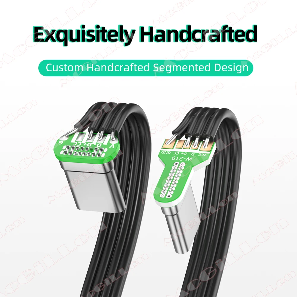 90-Degree Type-C to USB 2.0 OTG Adapter Cable
