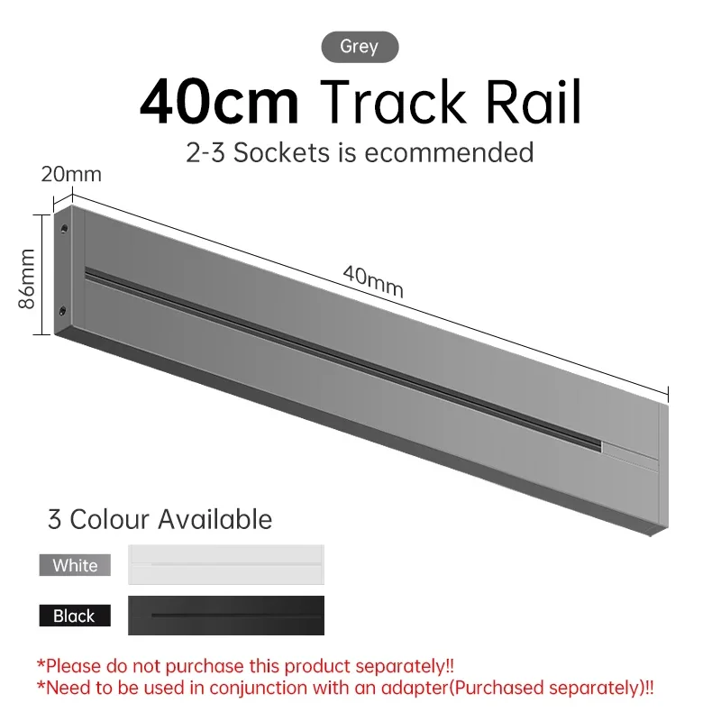 30/40/50 سنتيمتر مقبس المسار جدار قوة السكك الحديد...