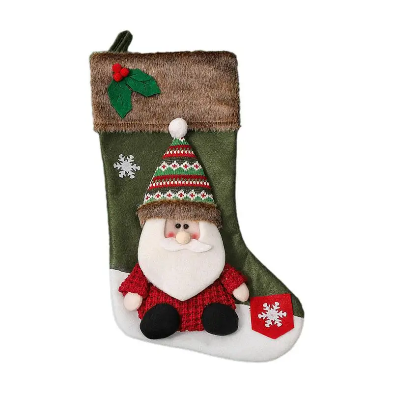 

nowman Christmas Stockings Gift Bags Santa Sacks Snowman Elk Bear Xmas Tree Pendant Reindeer Doll Christmas Hangings Ornaments