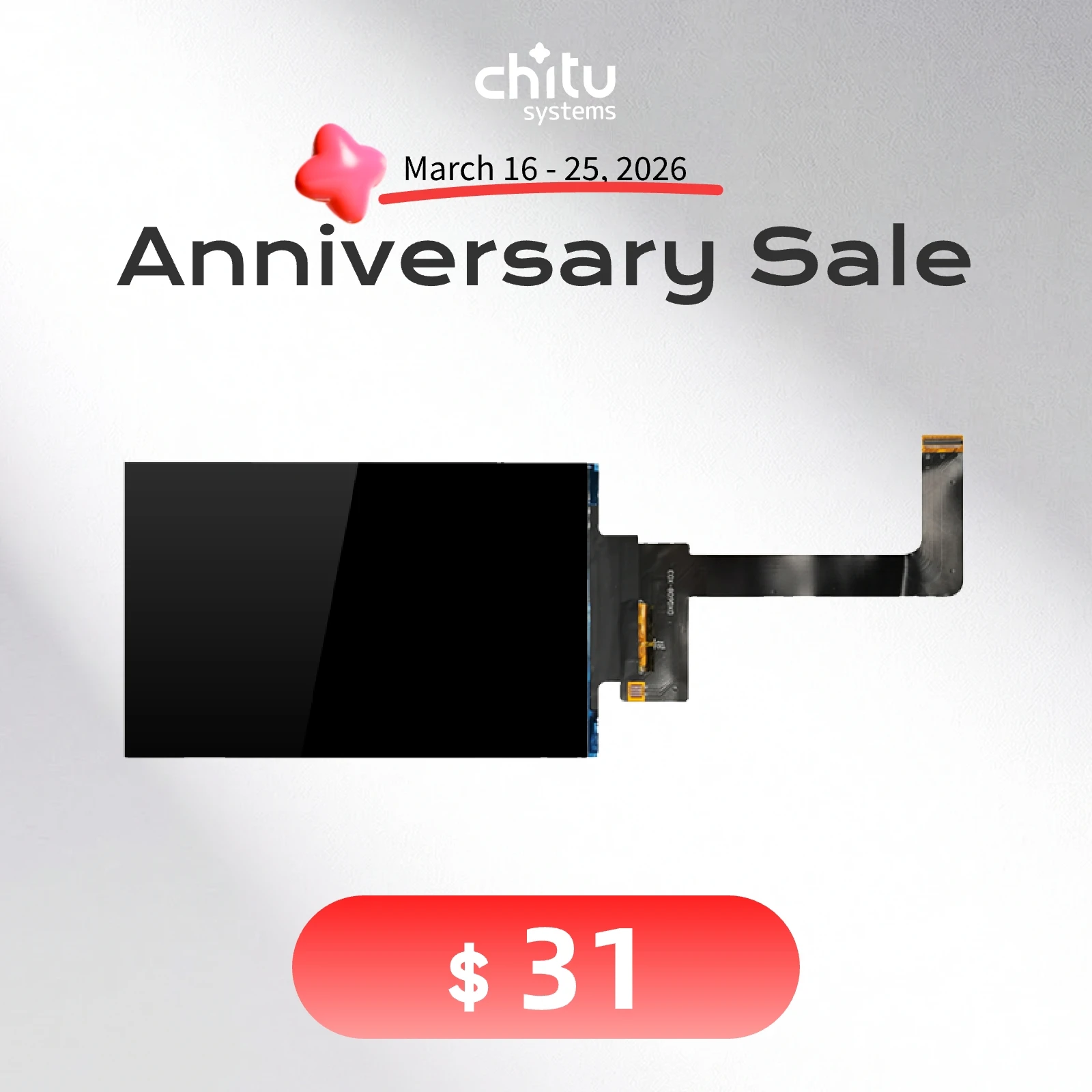 Anycubic Photon Mono/Mono SE용 6.08인치 MONO LCD 화면..