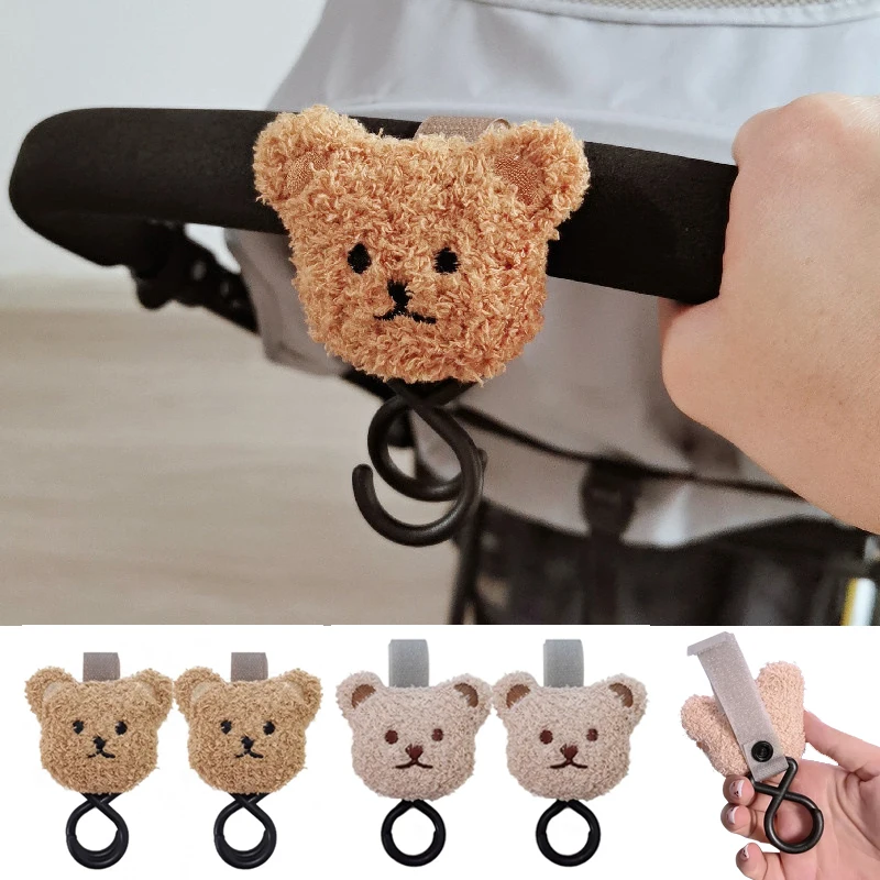 Baby Stroller Universal Accessories Hook, Cute Bear Car Hook, Going Out Mommy Handbag Hook, Baby Stroller Hooks, Multifunctional