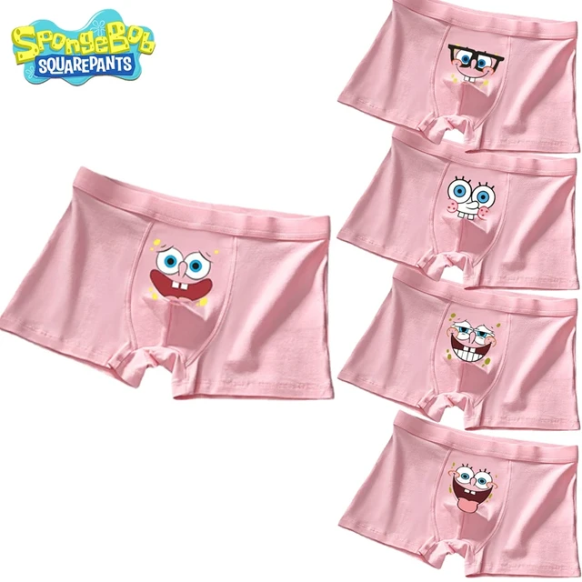 Hot SpongeBob Panties Cotton Underpants Sexy Panties for Women Men Briefs  Comfortable Couple Shorts U Convex