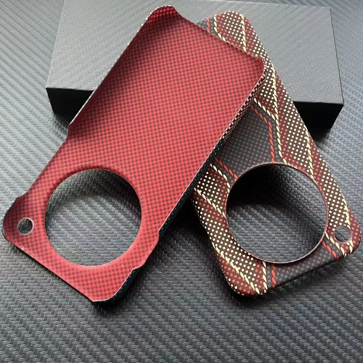 Enhanced Carbon Fibre Slim Protective Hard PC Back Cover Case