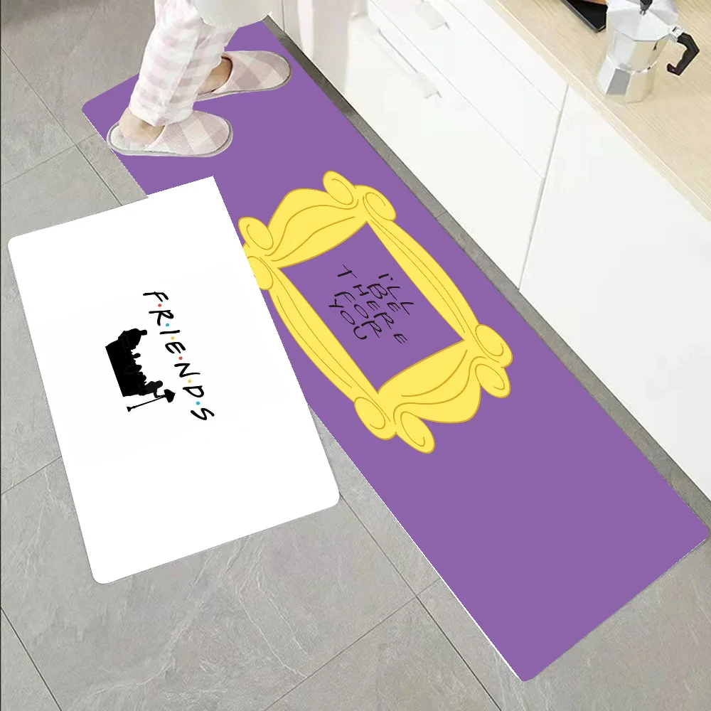 

Friends TV Floor Mat Graphic Printed Flannel Doormats For Bathroom Kitchen Entrance Carpet Home Decor