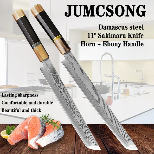 Professional Japanese Salmon Sashimi Knife Multifunction Meat Cutting Raw  Fish Knife Sushi Cooking Knife Kitchen Chef Knife - AliExpress