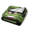 Stoned Leaf Weed Smoking Cartoon Blanket Soft Warm Flannel Throw Blanket Bedding for Bed Living room Travel Home Couch 5