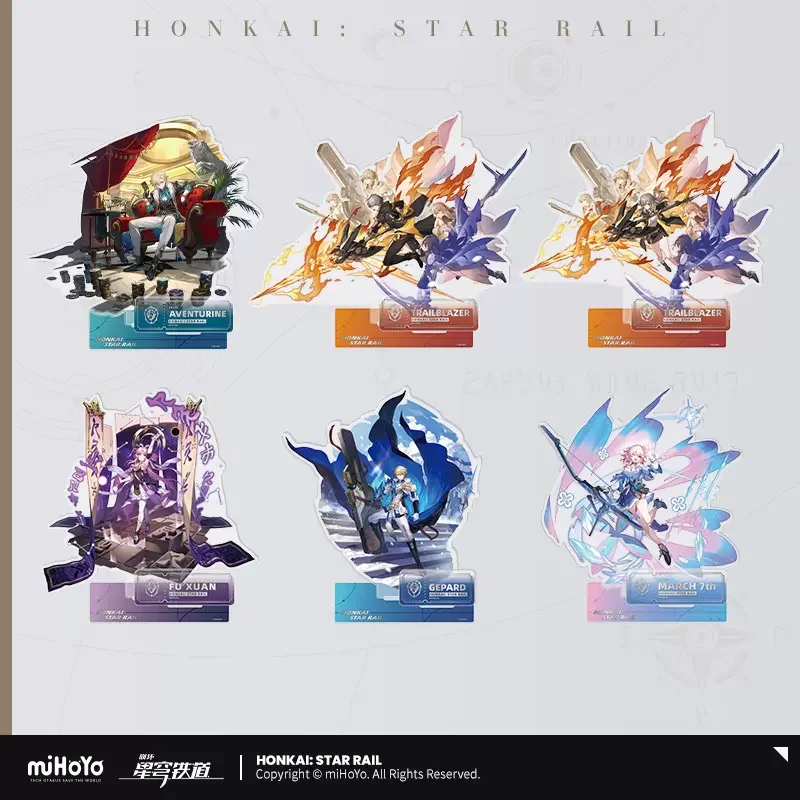 Sunsyea Honkai Star Rail Official Merch miHoYo Original Authentic The Preservation Path Acrylic Stand March 7th Aventurine