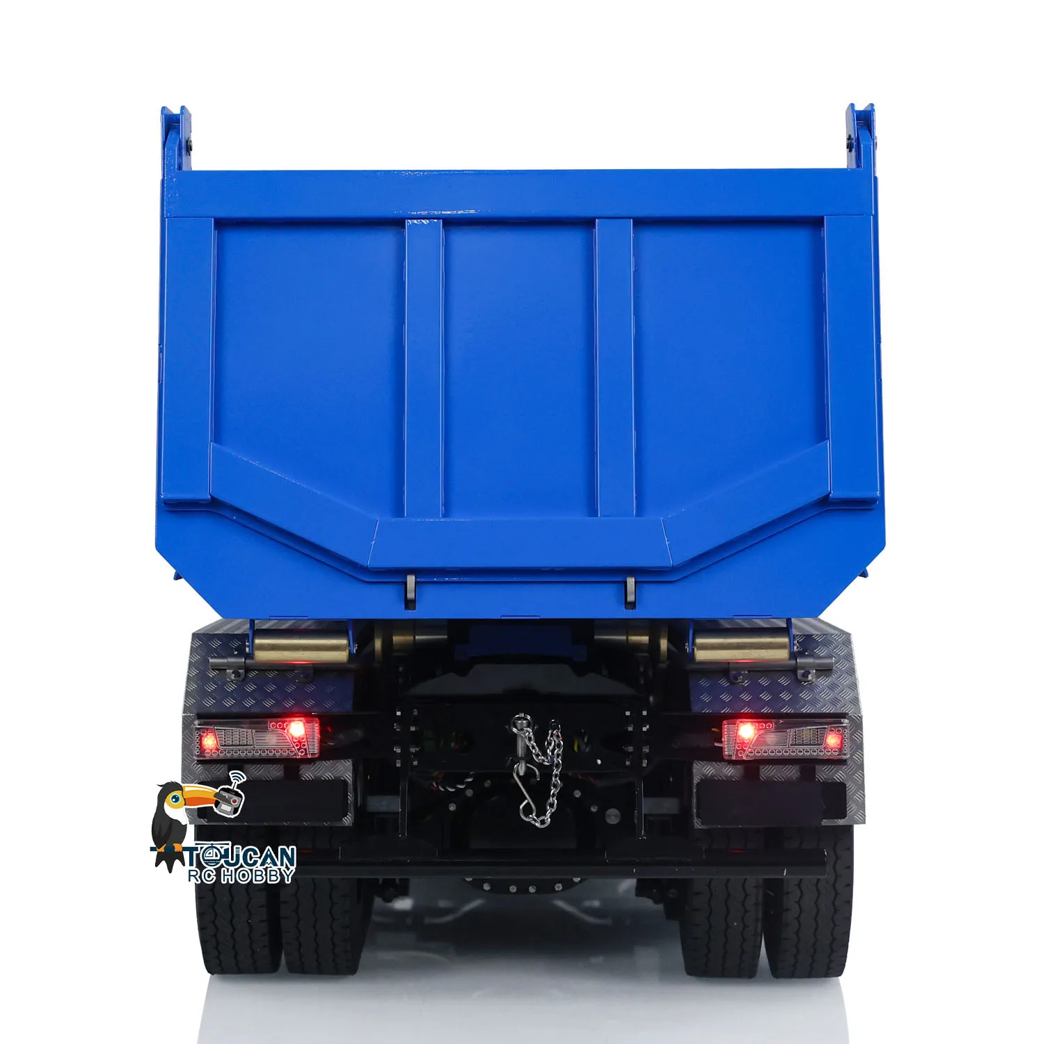 1/14 8x8 Hydraulic Full RC Dump Truck Roll-on off Dumper Car Differential Lock Axles Painted Finished Tipper Model for Adult 6