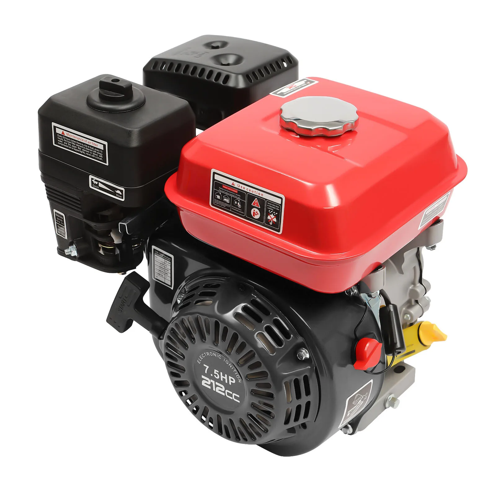 4 Stroke Engines Petrol Gasoline Engine 1 Cylinder Air Cooling 7.5HP Kart Engine Rotavator Pressure Washer Engine 5100W/4000W