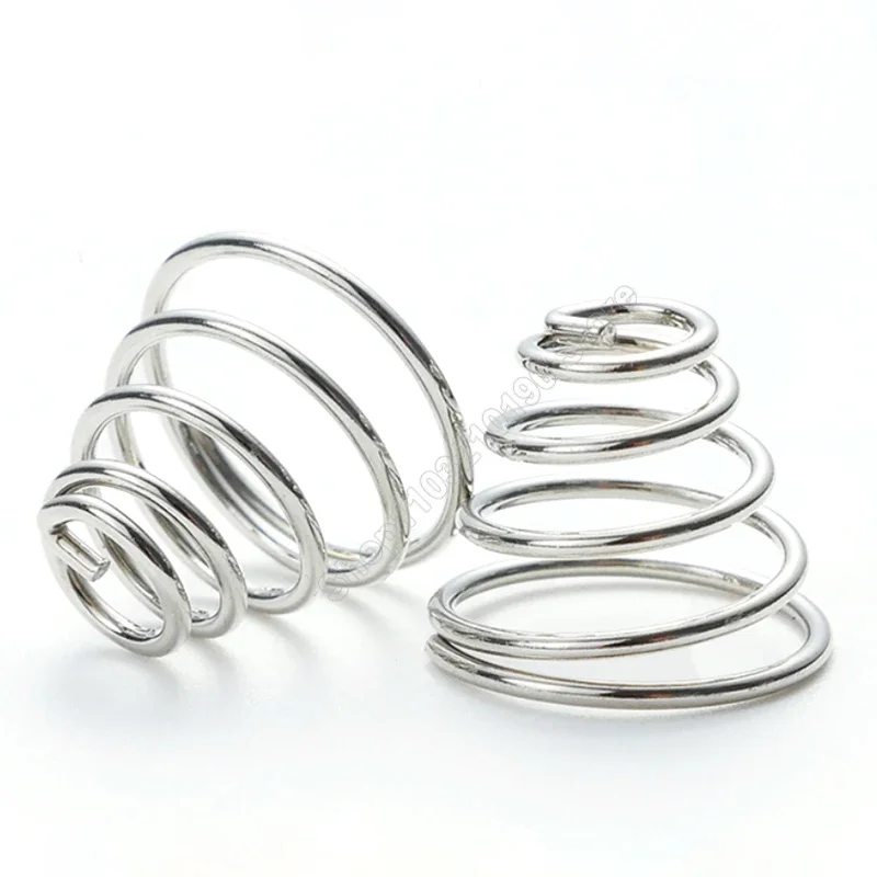Springs 10pcs Conical Cone Compressed Springs Tower Springs