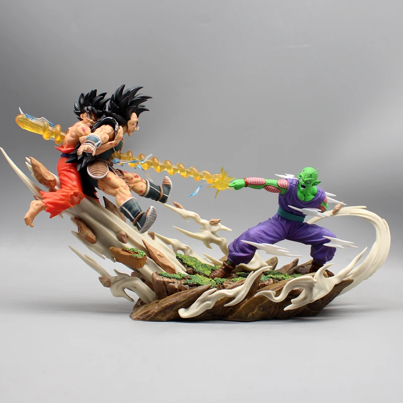 ■ 激レア 悟空 ピッコロ ラディッツ アクションフィギュアセット ドラゴンボールのアクションフィギュア,19cm,孫悟空,ラディッツ
