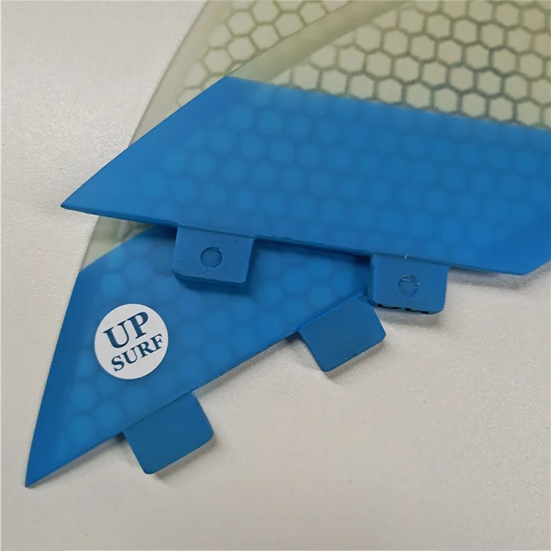 UPSURF FCS KEEL Twin FINS Surfboard FinS 2pcs/set Honeycomb Patchwork Twin Fins For Sup Accessories Surfing Quilhas