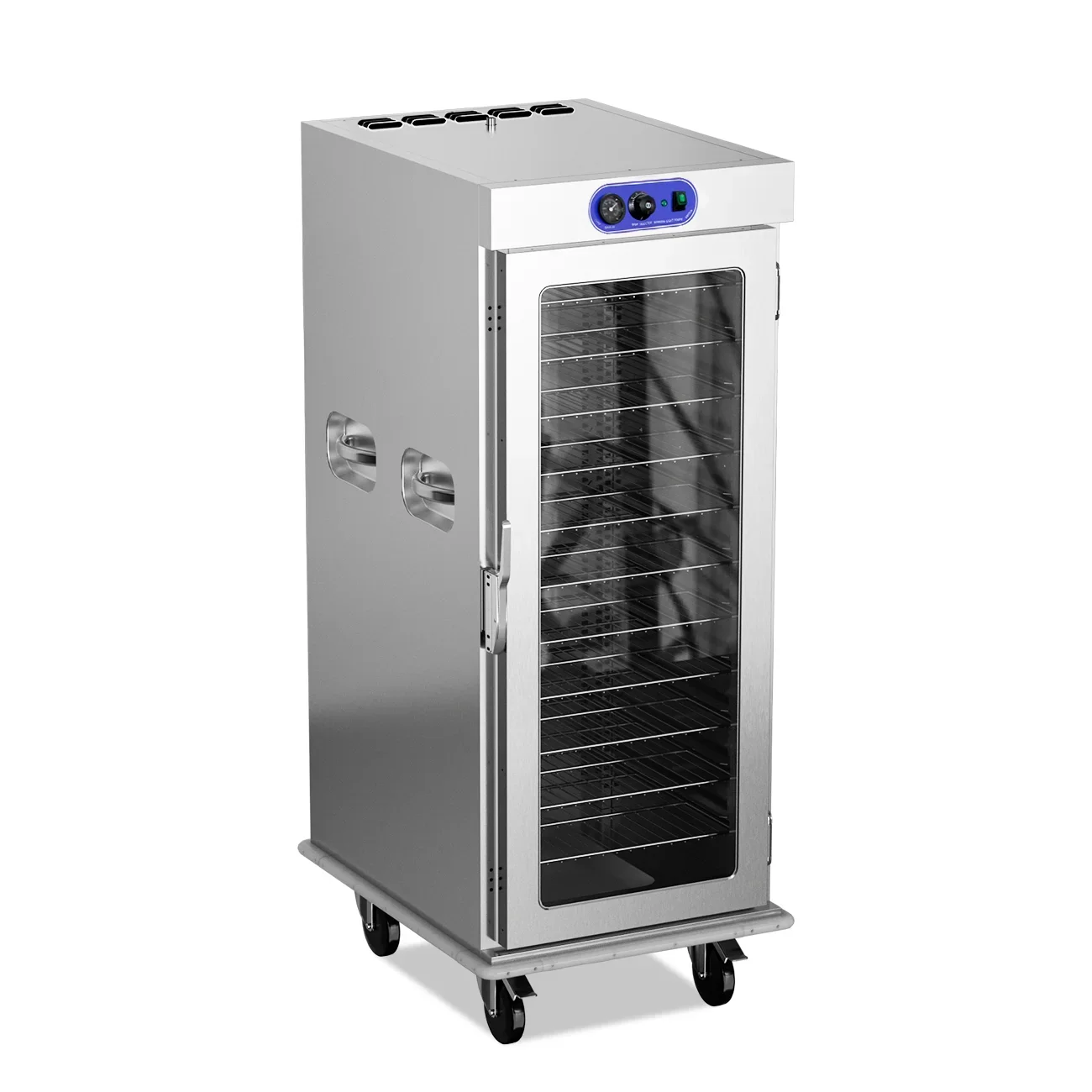 Stainless Steel Commercial Banquet Food Warmer Cabinet With Adjustable Temperature Control Multi-Shelf et Warming Equipment
