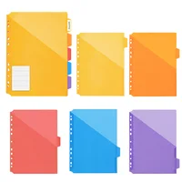 EAGLE 3-Ring Binder A4 Size with 5 Index Dividers & Custom Labels, Professional Presentation Folder for Office School Organizer 6