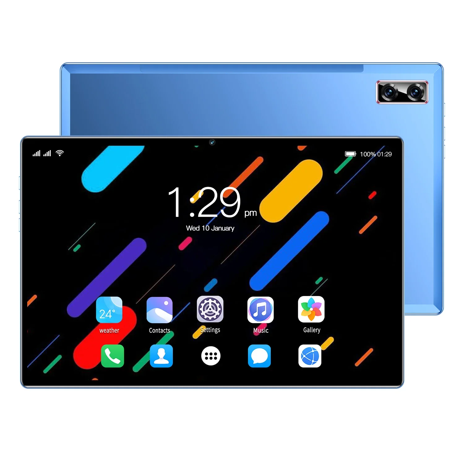 thumbnail image 1 of Tableta G18 de 10,1 pulgadas, versión global, Android 12, Bluetooth, 4 GB, 32 GB, 8000 mAh, diez núcleos, Google Play, WPS, 5G, WIFI, gran oferta, portátil, 2023, 1 of 5