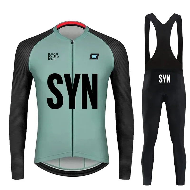 Cycling Shirt Cycling Jacket Cycling Pants Cycling Jerseys Set SYN BIEHLER Road Cycling Suit Men's Long Sleeve Sports Shirt Set Maillot Ciclismo Road Cycling Quick Drying