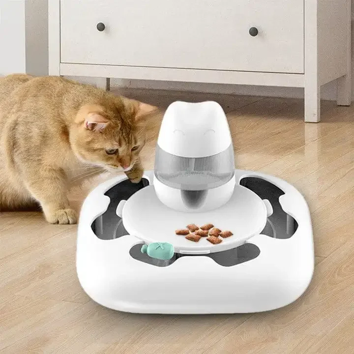 

Intelligence Electric Kitten Roller Interactive Feeder Toy Toys Tracks Automatic Cat Pet Balls Rotating Flutter