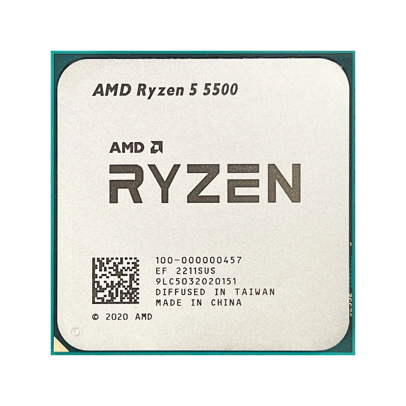 Amd Ryzen 5 5500 R5 5500 3.6 Ghz 6-core 12-thread Cpu Processor 7nm L3=16m  100-000000457 Socket Am4 New But Without Cooler - Cpus - AliExpress