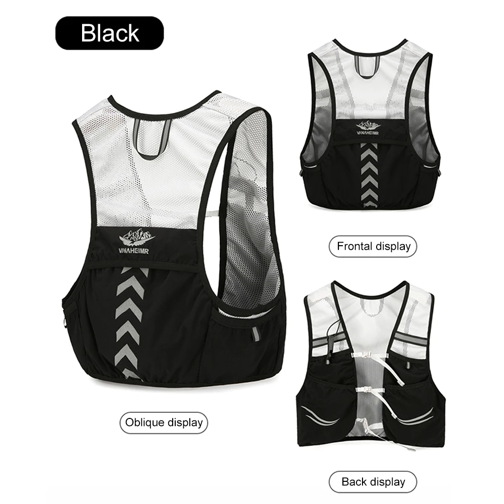 Outdoor Trail Running Backpack Unisex Lightweight Running Race Hydration Vest Marathon Bicycle Bag for Marathon Cycling Hiking
