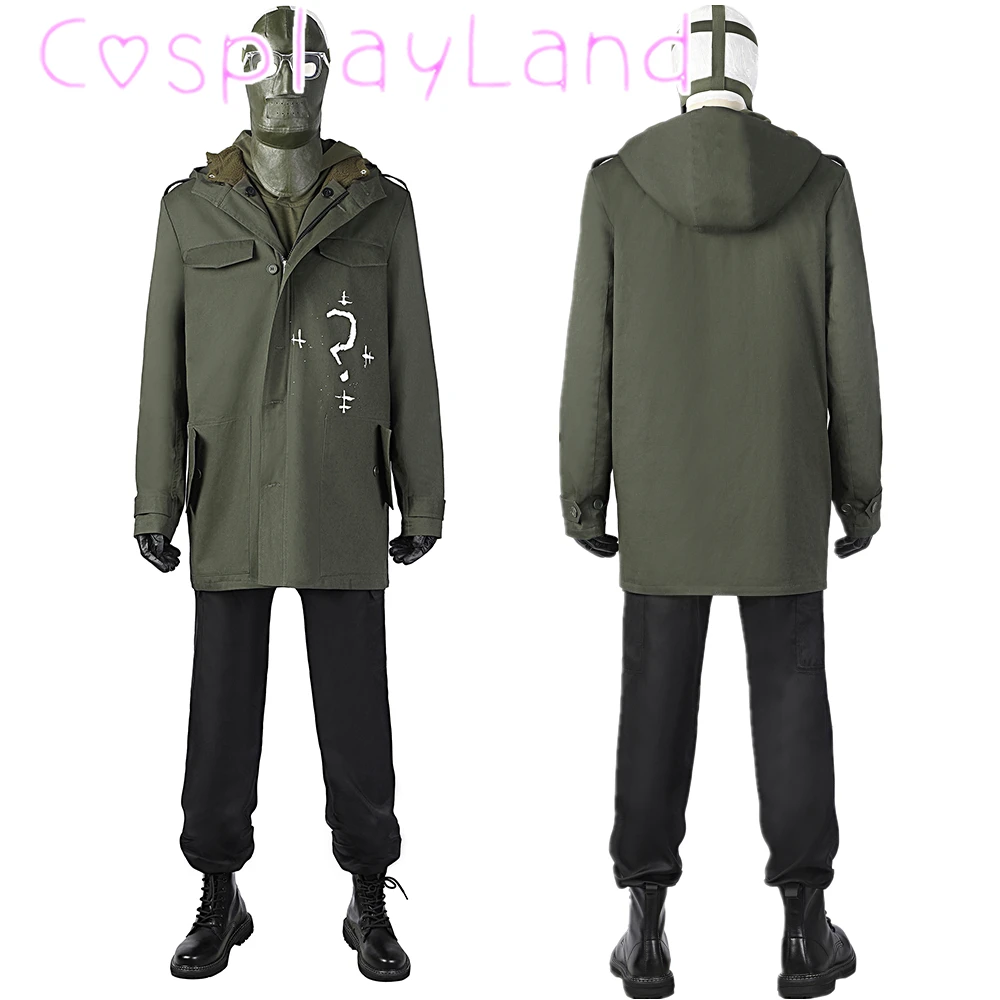 

Halloween 2022 The Robert Bat Riddler Cosplay Costume Edward Nygma Full Set Outfits Custom Made Army Green Men Suit with Mask