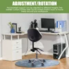 Saddle Rolling Adjustable Chair Adjustable Height Ergonomic Saddle Stool for Kitchen Salon Work Area Clinic Living Room 5