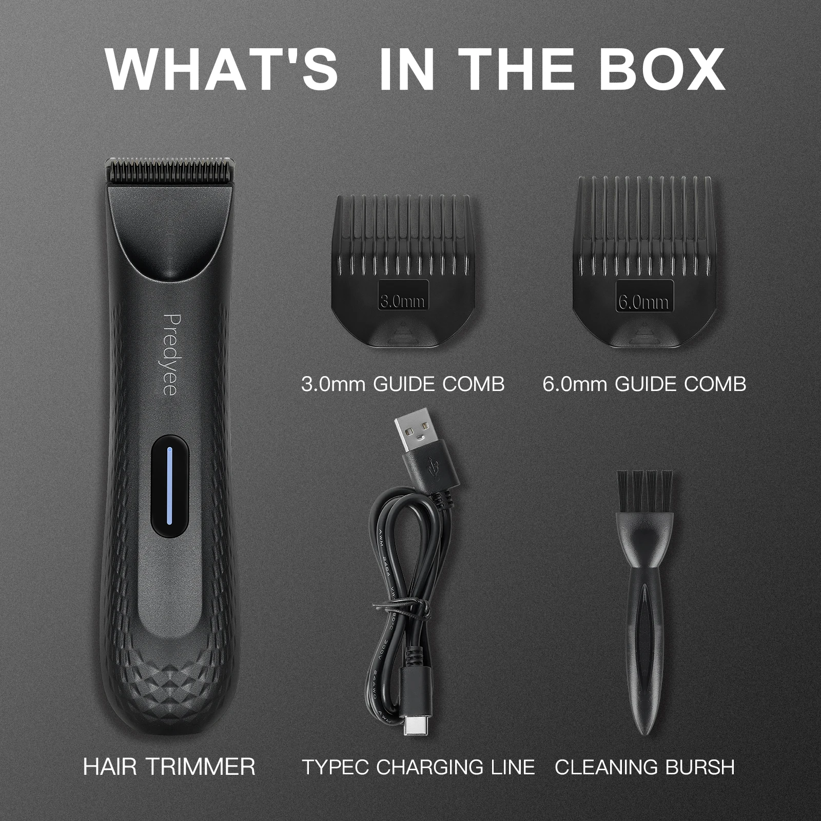 Electric Groin Hair Trimmer for Men,Body Groomer & Pubic