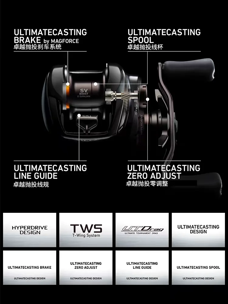 2024 Original Daiwa Steez SV TW 100 100H 100XH 100XHL Right