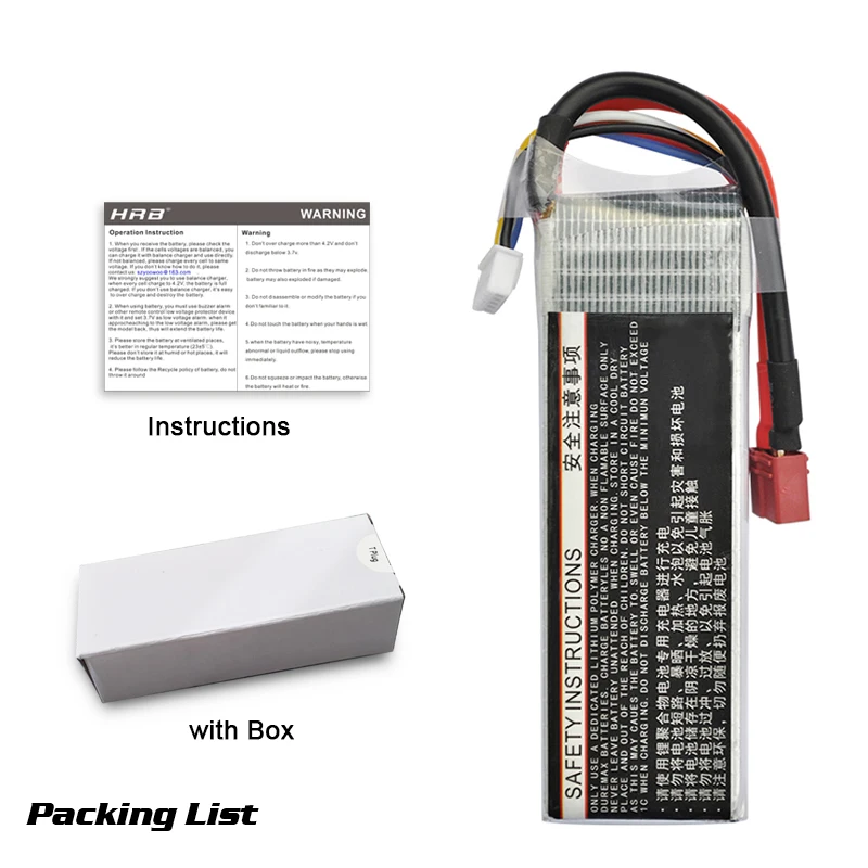 HRB Lipo 3S Battery, useful Knowledge: Never to let the voltage below 3.6V During use, or your