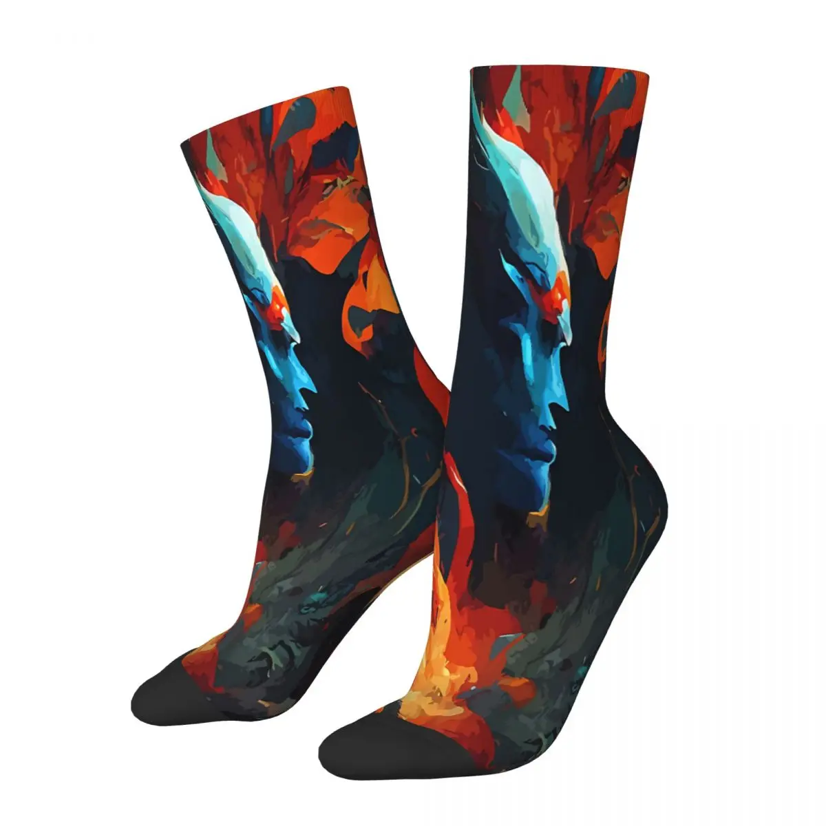 

Носки для игр Fantasy Dota, мужские и женские зимние чулки с принтом