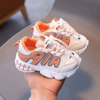 2020 Autumn New Boys Girls 1-5 years old tide kids shoes soft bottom Fashion Breathable Sneakers Non-slip Toddler Running Shoes 2