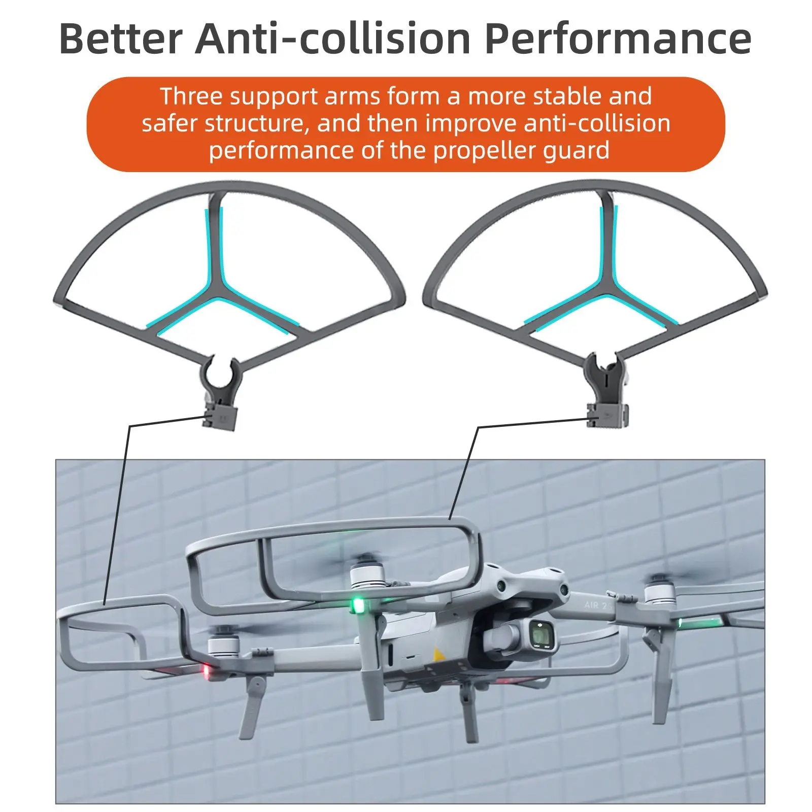 Holder Durable Accessories Heightening Protector Landing Gear Blade Propeller Guard For DJI Air 2/2S