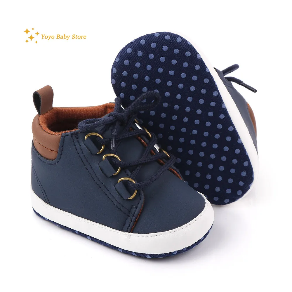 Shoes Baby Boy Newborn Infant Toddler Casual Comfor Cotton Sole Anti-slip PU Leather First Walkers Crawl Crib Moccasins Shoes baby shoes soft sole shoes
