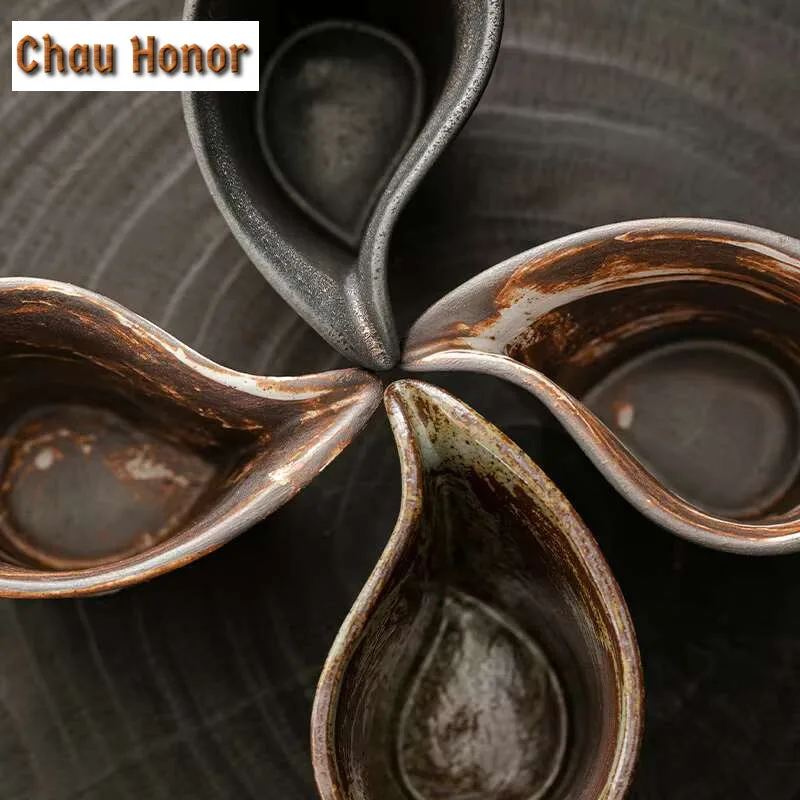150ml Japanese Rough Pottery Tea Pitcher Luxury Tea-separating Cha Hai Household Justice Cup Tea Services Decoration Supplies