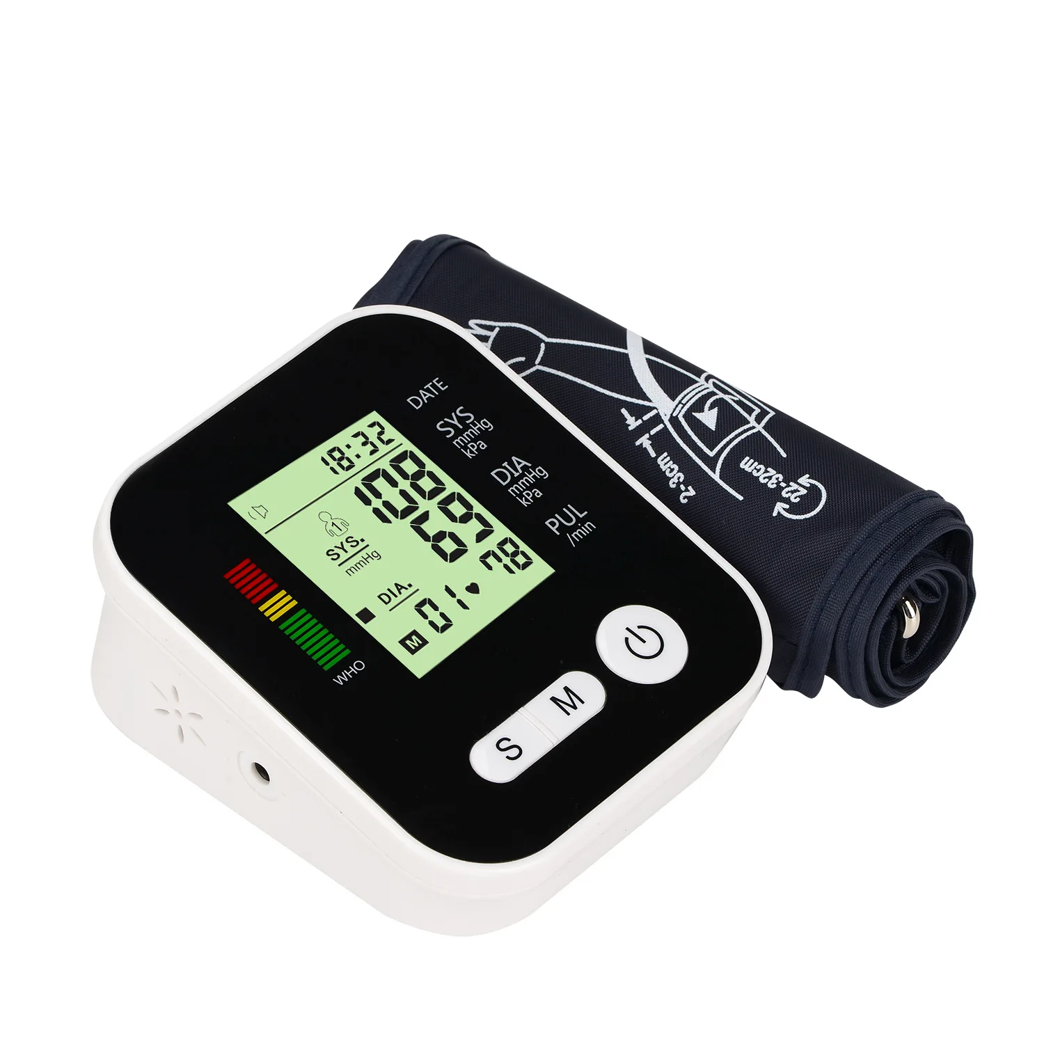 Arm Type digital Blood Pressure Monitor meter With Charge Measurement electronic aneroid sphygmomanometer