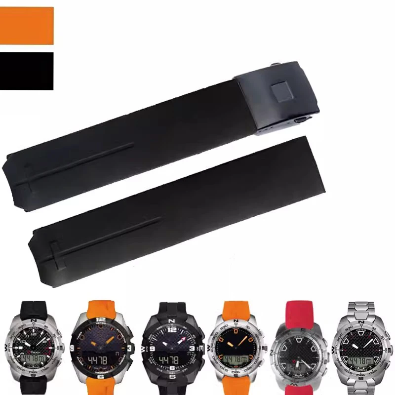 Cinturini In Gomma Siliconica Per Tissot 1853 Tengzhi T-Touch Original T013 Cinturino Per Orologio Impermeabile Cinturino Esagonale 20Mm 21Mm