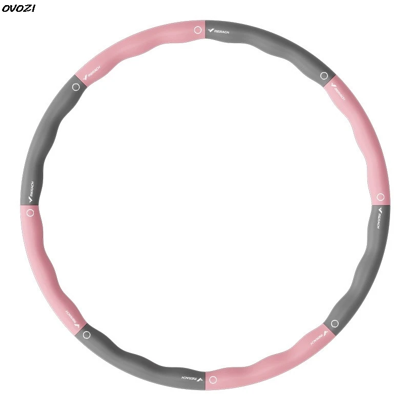OVOZI Free Adjustable Removable Sponge Foam Hula Hoop Splicing Plastic Hula Hoop Household Thickening Non-slip Hot New