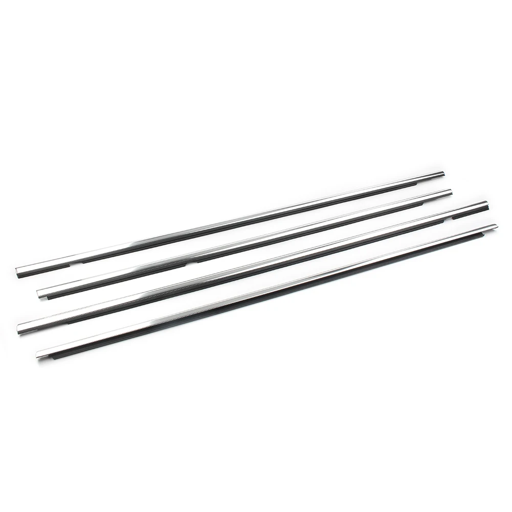 

4Pcs/Set Chrome Car Door Window Seal Belt Molding Weatherstrip Moulding Trim For VW Volkswagen Sportsvan