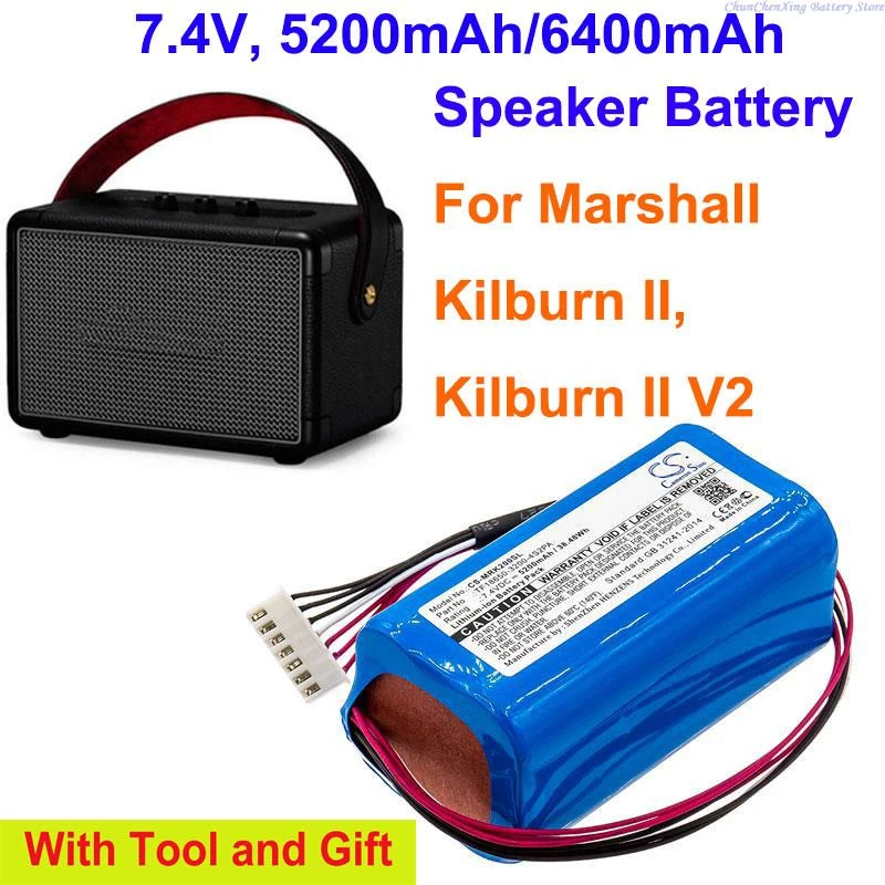 Cameron Sino 5200mah/6400mah Speaker Battery C196a1, Tf18650-3200-4s2pa For Marshall  Kilburn Ii, Kilburn Ii V2 - Digital Batteries - AliExpress