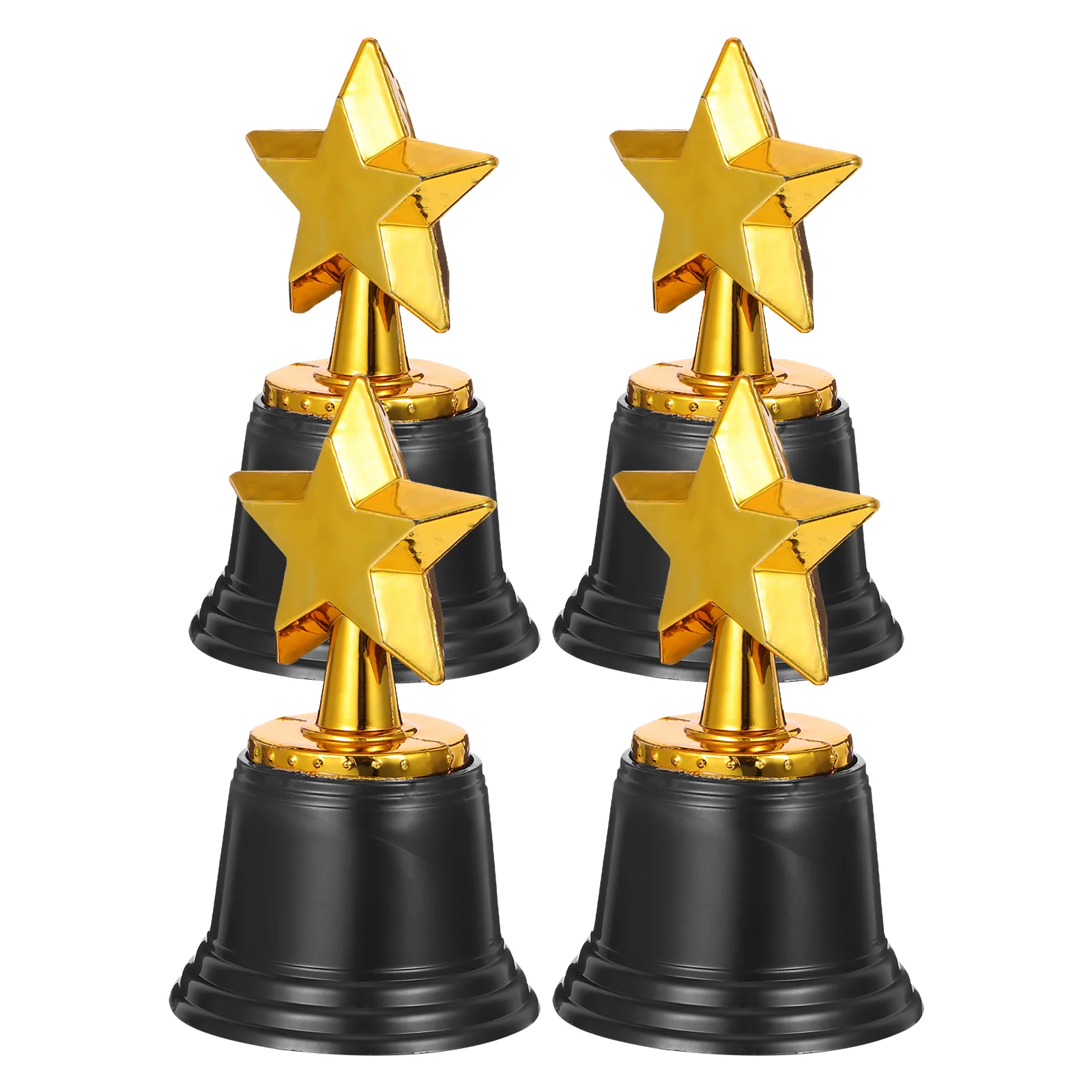 4 Pcs Trophy Party Game Prizes Award Profession Trophies Mini Favors Adults Gold Star