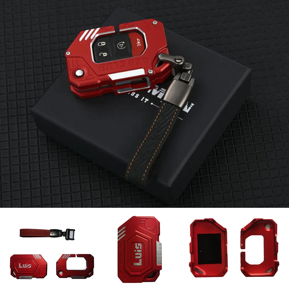 

high quality Lantsun JL1292 Aluminum Alloy key case for jeep for wrangler JL key bag key cover