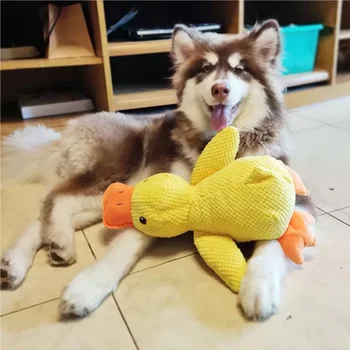 Giocattolo per cani Stomping Duck Morso Resistente Rettifica Pulizia dei denti Cane di grandi dimensioni Intrattenimento interattivo Cucciolo Noia Giocattolo di peluche per animali domestici