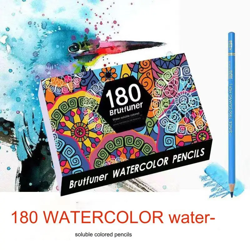 

Brutfuner Colored Pencil Professional Set, High-Color Fastiness Soft Core Art Supplies for Adult Coloring Books Artists Beginner