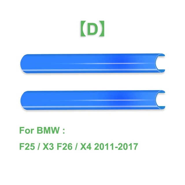 2Pcs Car Front Grille Trim Strips Cover Frame Stickers For BMW F10 E60 F30 F32 F20 F22 F06 F02 F25 F26 G20 1 2 3 4 5 6 7 Series D Blue