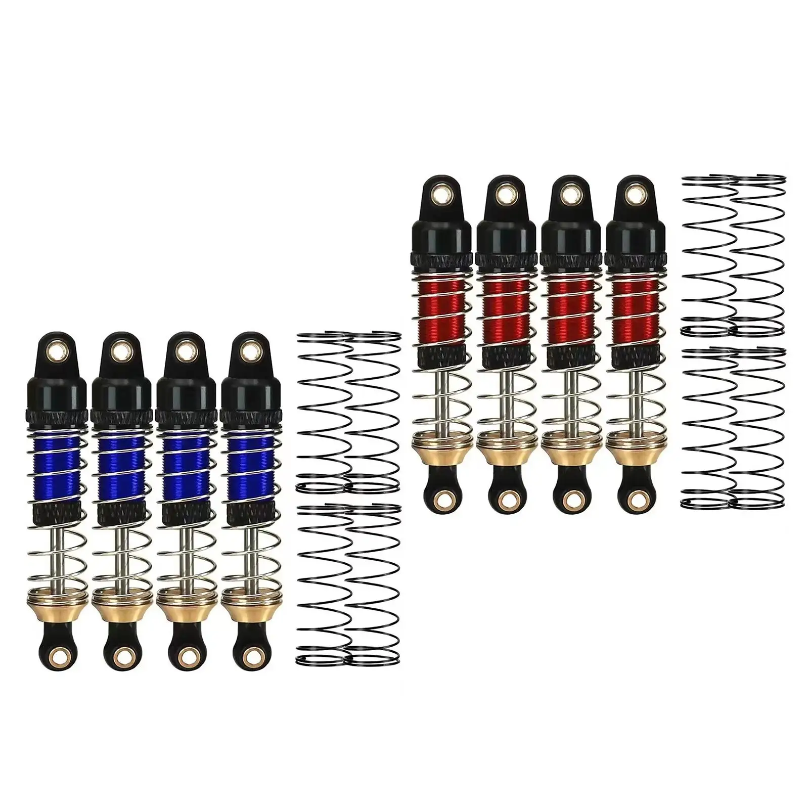 

4 шт. 1/10 RC амортизатор Регулируемый алюминиевый сплав сменные детали запасные части для TRX4M Радиоуправляемый автомобиль для хобби модель автомобиля Замена